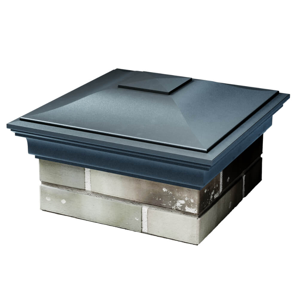 Колпак Zking Монблан Серый на столб 1.5х1.5 кирпича (385х385мм) в Люберцах фото