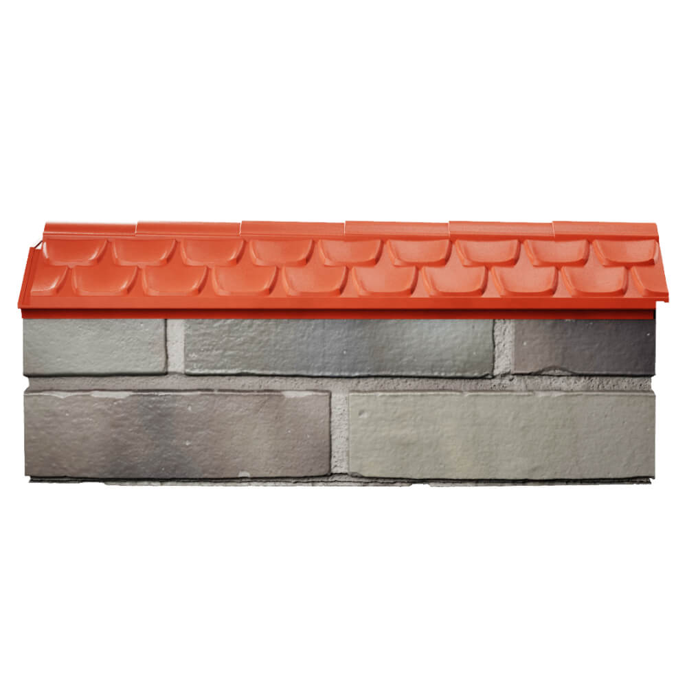 Парапет Zking Эльбрус Красный с посадкой на 0.5 кирпича (130мм) в Люберцах фото