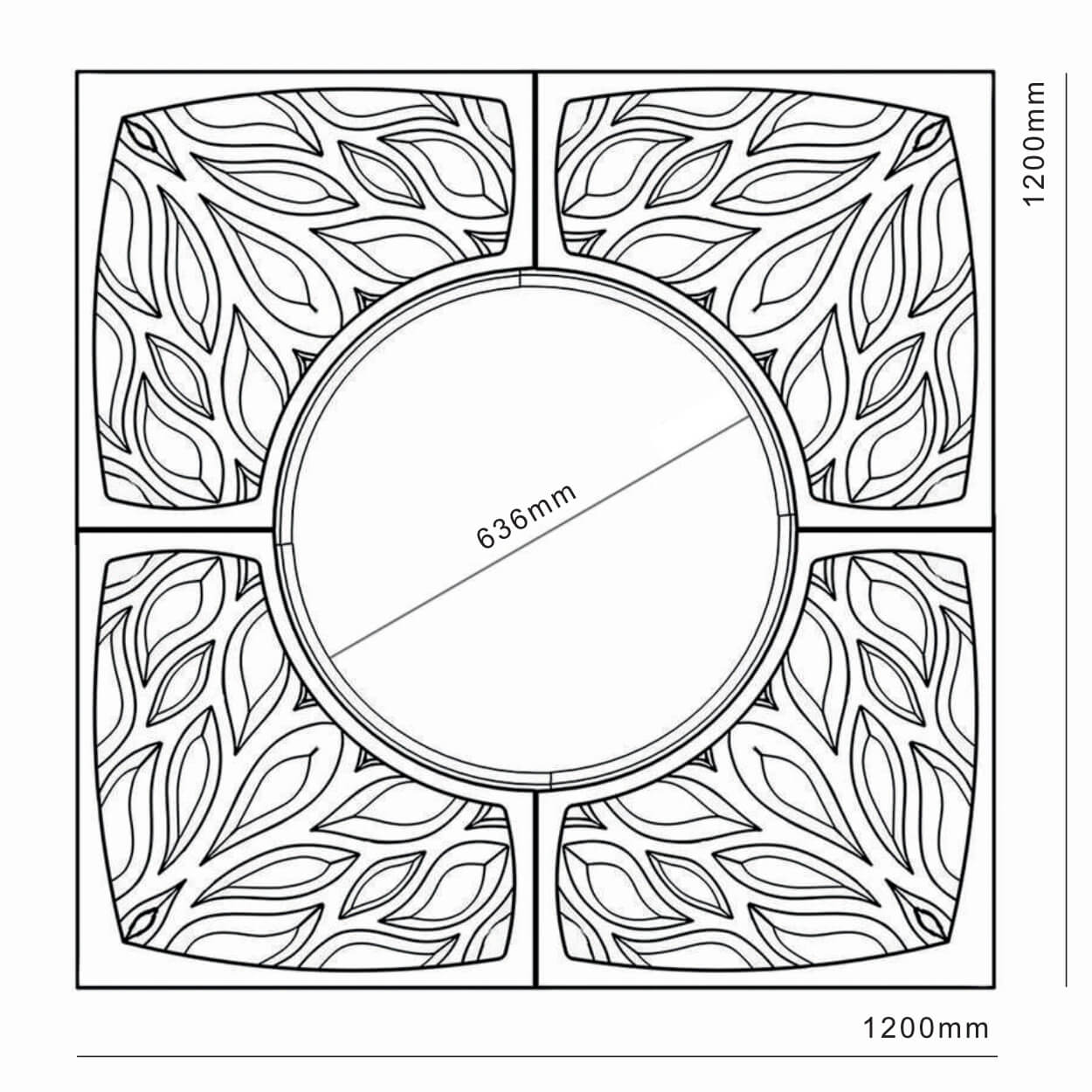 Приствольная решетка для дерева ZKING CRUST 1.2х1.2м Черная в Люберцах фото