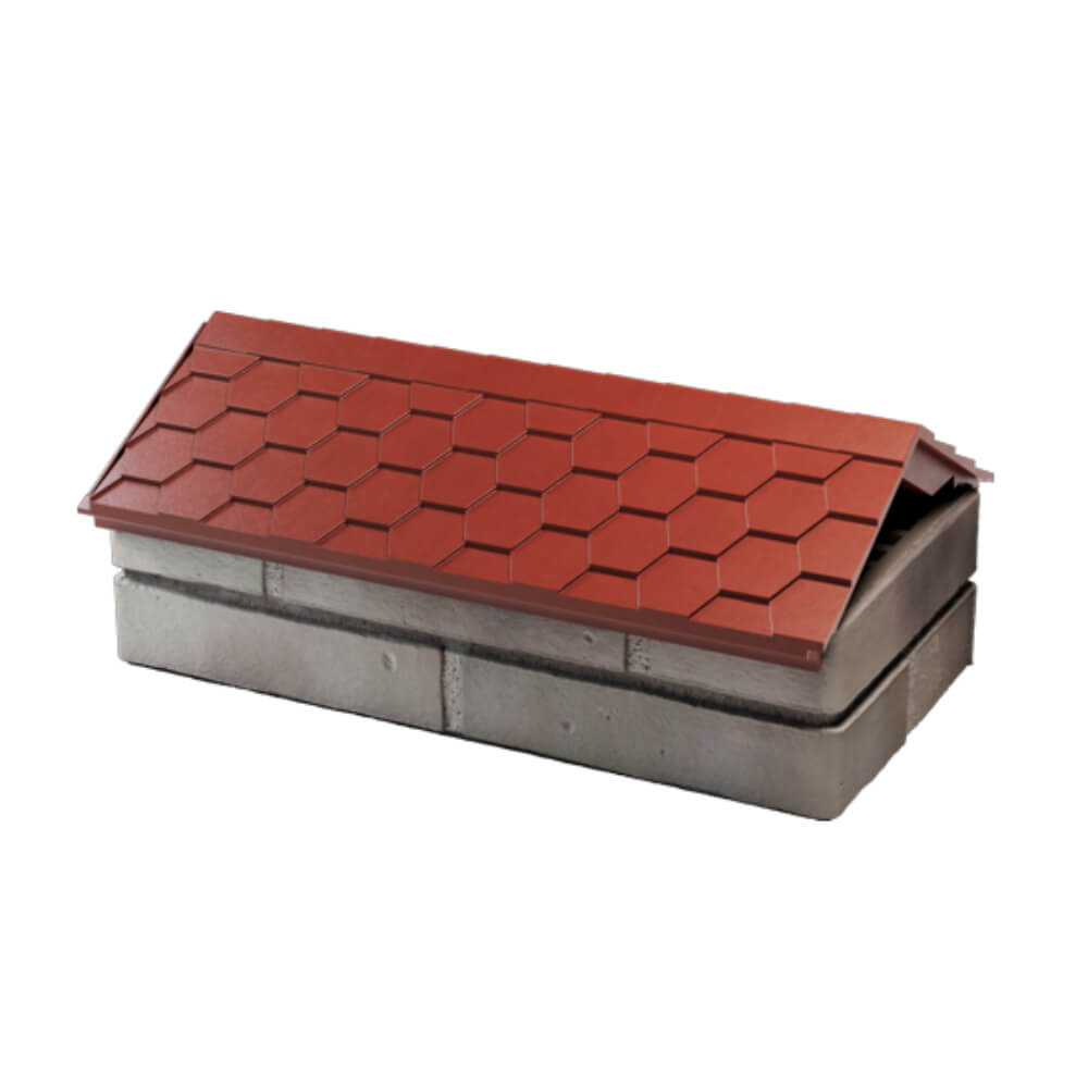 Парапет Zking Эверест Красный с посадкой на 1 кирпич (200/225/255мм) в Люберцах фото