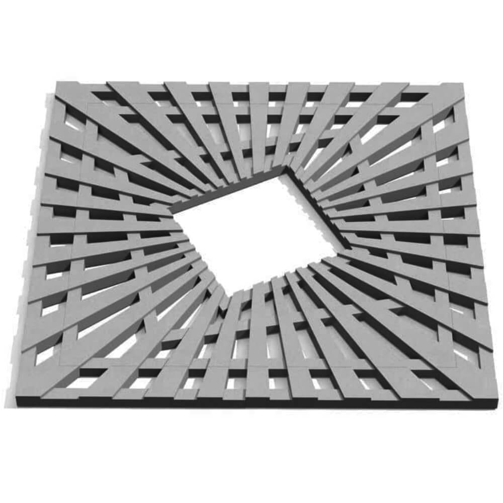 Приствольная решетка для дерева ZKING ATMOSPHERE 1.2х1.2м Серая Люберцы фото