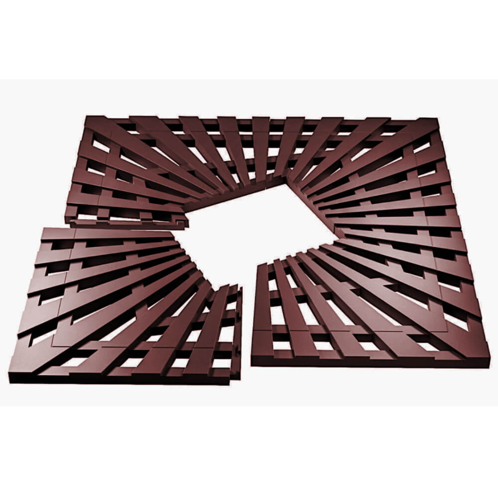 Приствольная решетка для дерева ZKING ATMOSPHERE 1.2х1.2м Коричневая в Люберцах фото