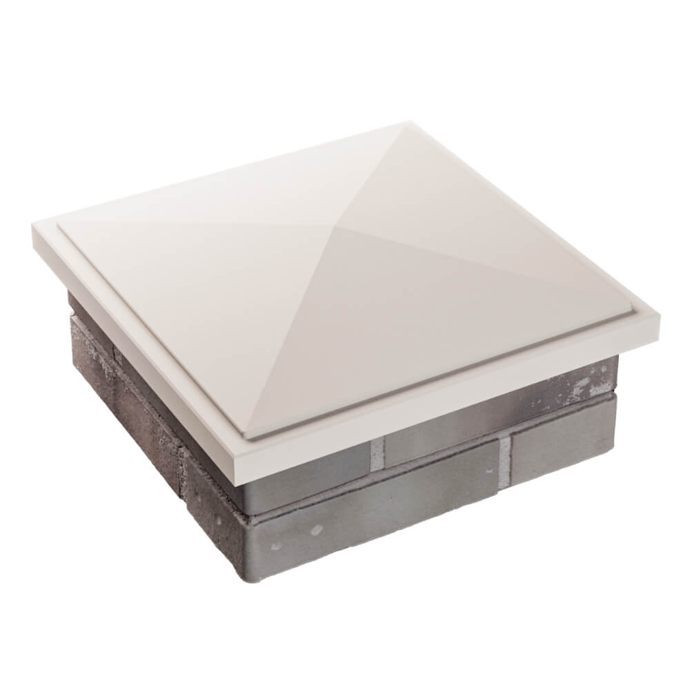 Колпак Zking БонаМоно Бежевый на столб 1.5х1.5 кирпича (385х385, 400х400мм) в Люберцах фото