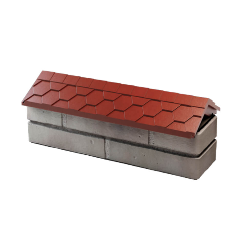 Парапет Zking Эверест Красный с посадкой на 0.5 кирпича (130мм) в Люберцах фото