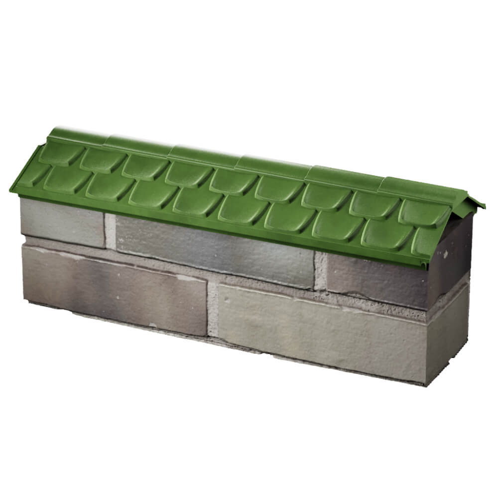 Парапет Zking Эльбрус Зеленый с посадкой на 0.5 кирпича (130мм) в Люберцах фото