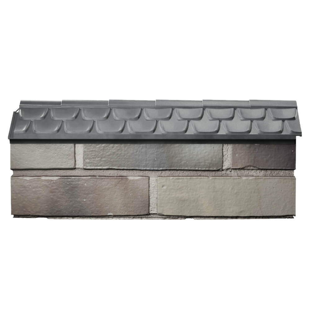 Парапет Zking Эльбрус Серый с посадкой на 0.5 кирпича (130мм) в Люберцах фото