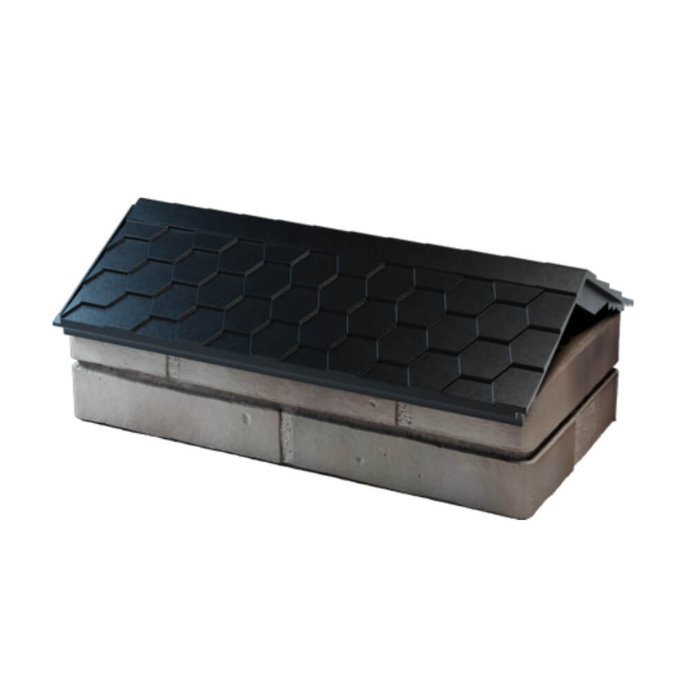 Парапет Zking Эверест Черный с посадкой на 1 кирпич (200/225/255мм) в Люберцах фото