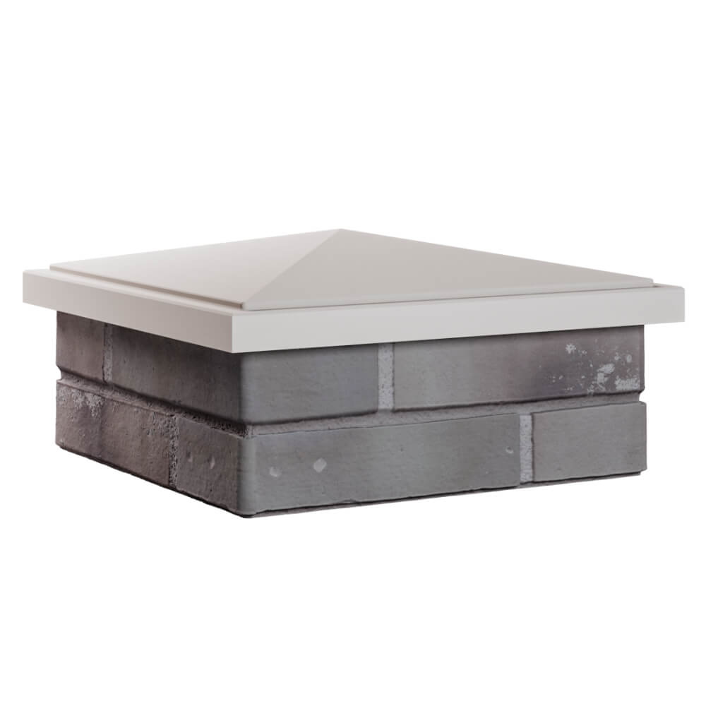 Колпак Zking БонаМоно Бежевый на столб 1.5х1.5 кирпича (385х385, 400х400мм) в Люберцах фото