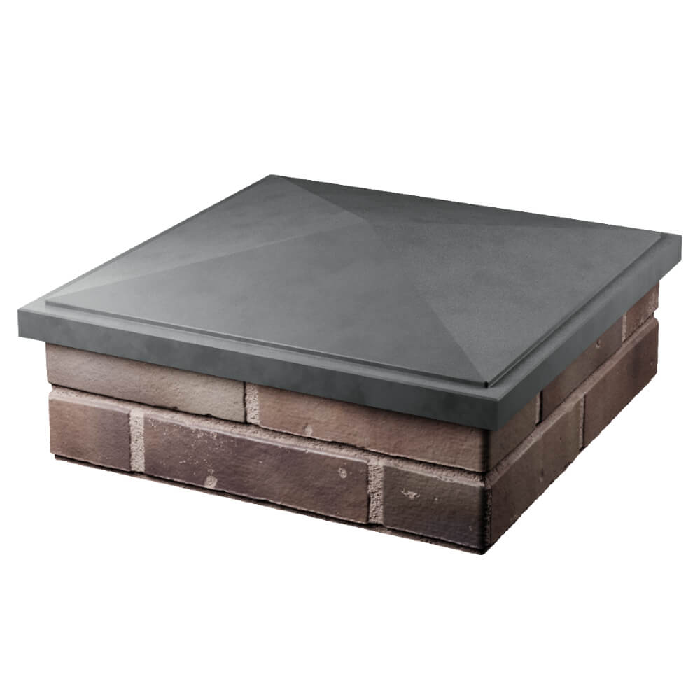 Колпак Zking БонаМоно Серый на столб 2х2 кирпича (515х515, 530х530мм) в Люберцах фото