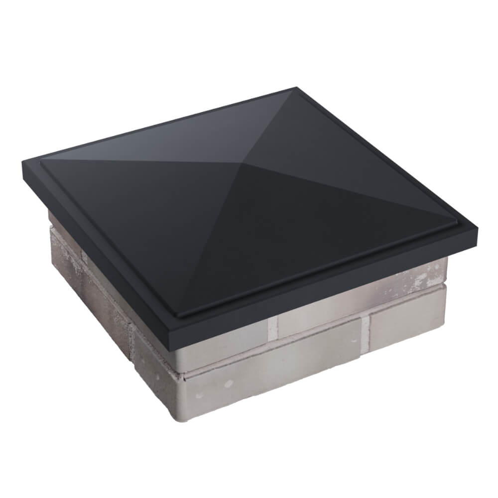 Колпак Zking БонаМоно Серый на столб 1.5х1.5 кирпича (385х385, 400х400мм) в Люберцах фото