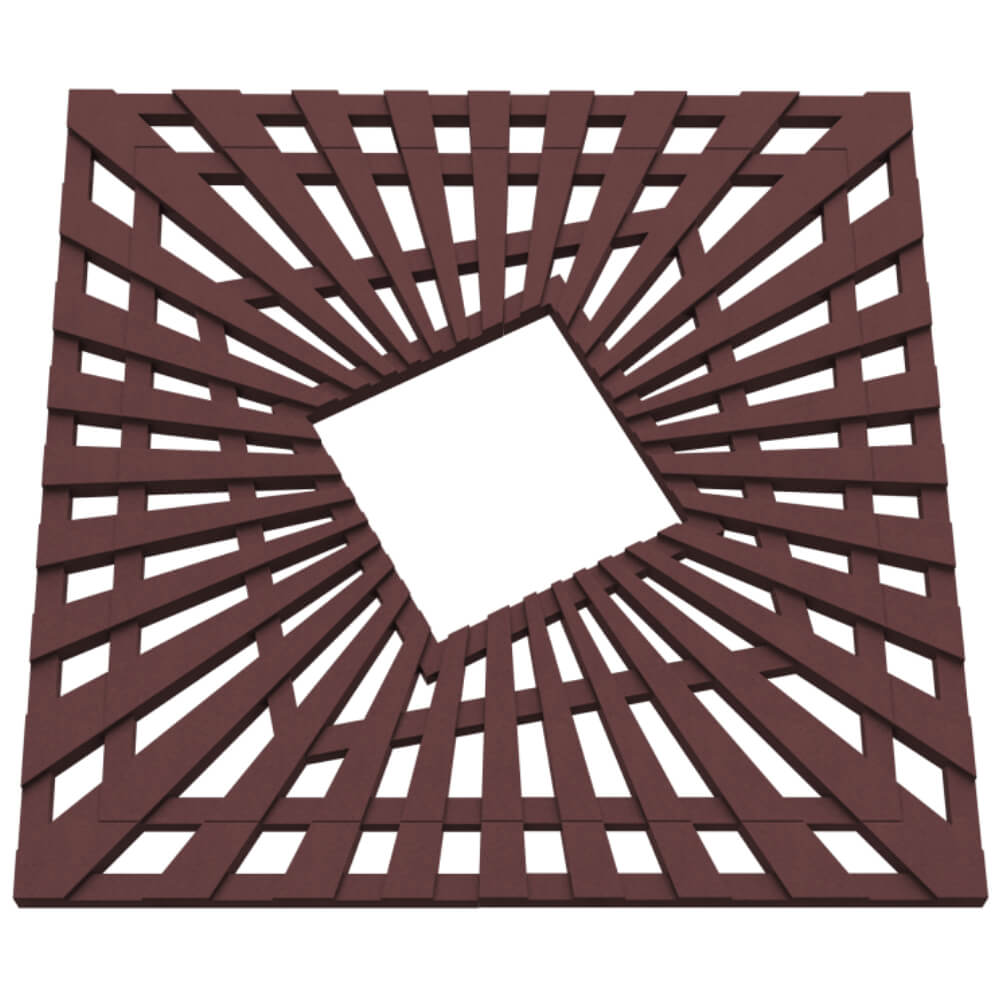 Приствольная решетка для дерева ZKING ATMOSPHERE 1.2х1.2м Коричневая в Люберцах фото