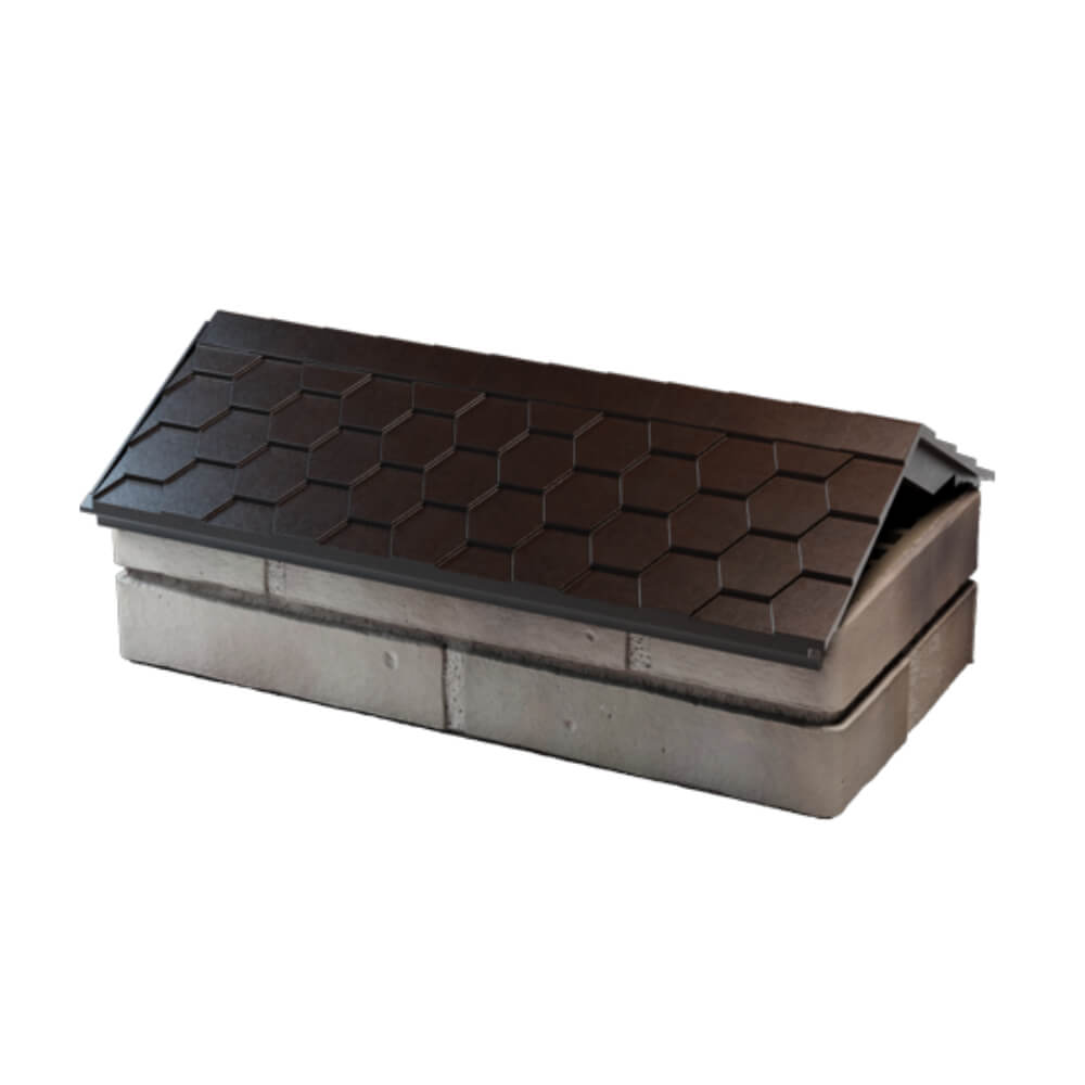 Парапет Zking Эверест Коричневый с посадкой на 1 кирпич (200/225/255мм) в Люберцах фото