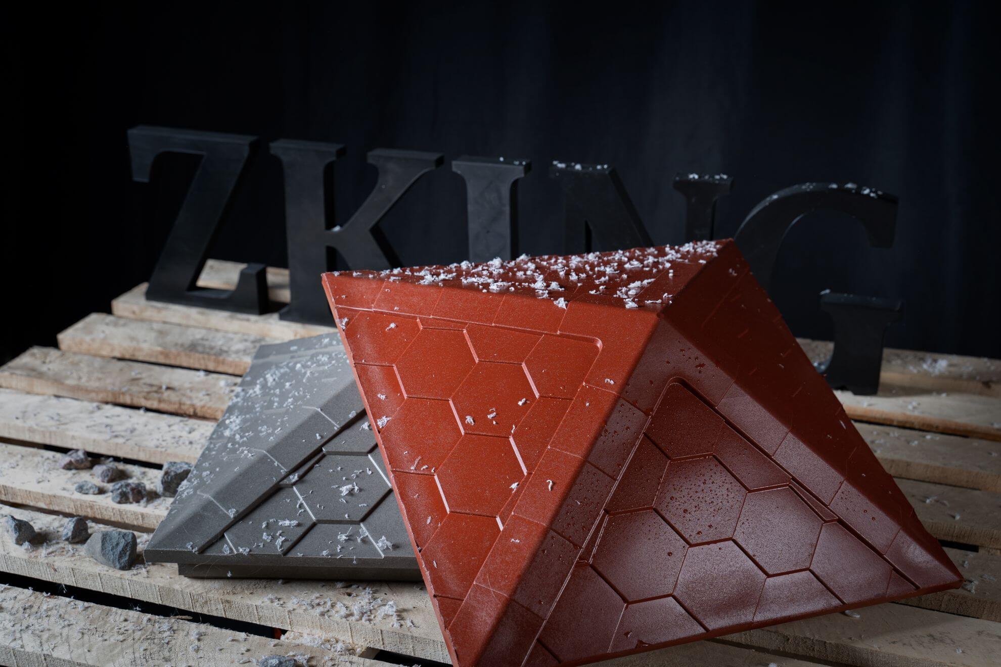 Колпак Zking Эверест Красный на столб 1.5х1.5 кирпича (390х390мм)