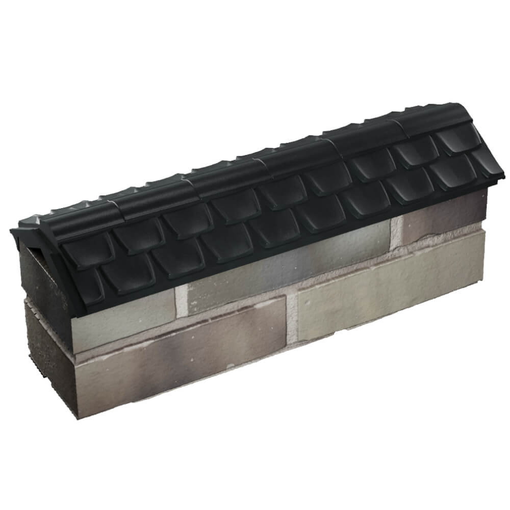 Парапет Zking Эльбрус Черный с посадкой на 0.5 кирпича (130мм) в Люберцах фото