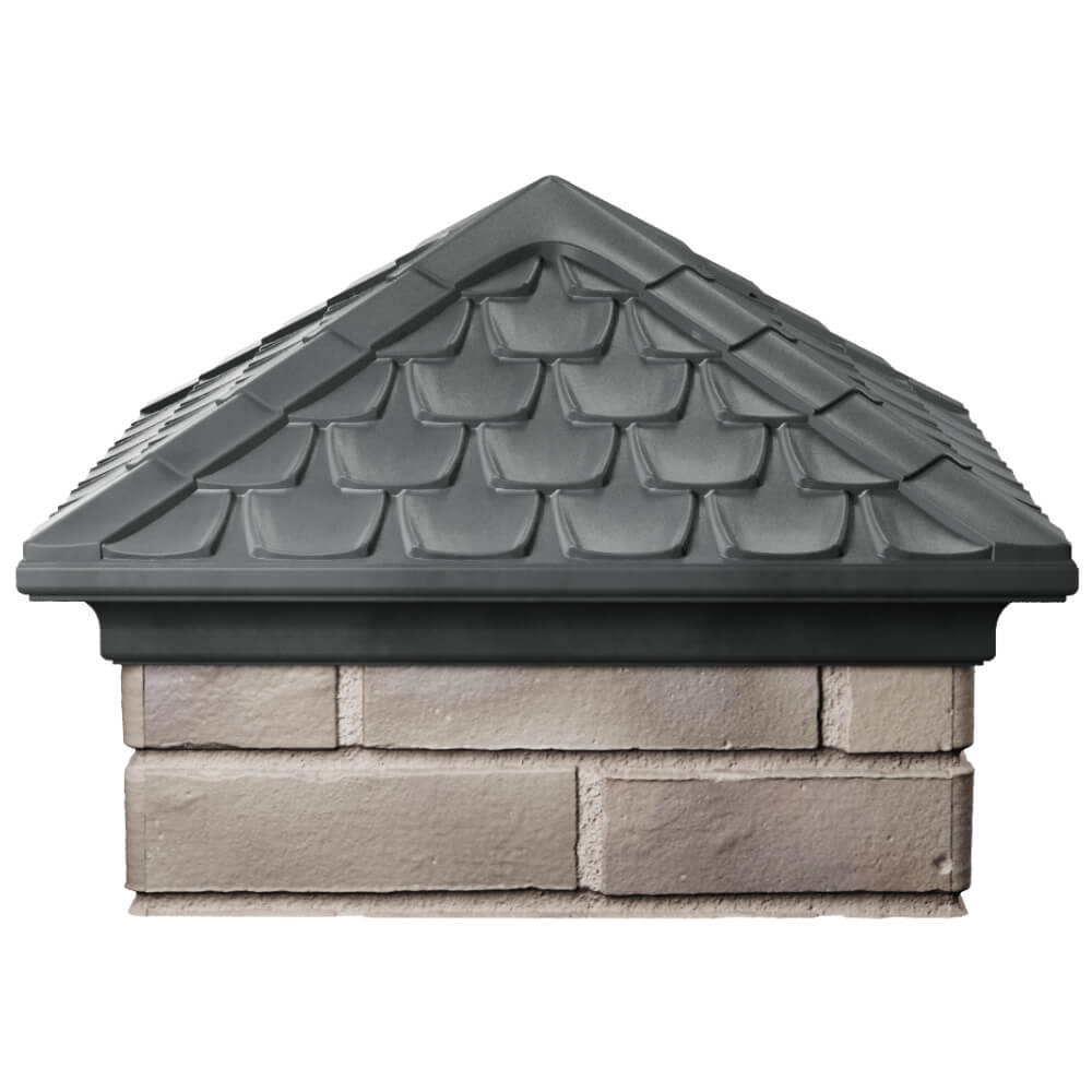 Колпак Zking Эльбрус Серый на столб 1.5х1.5 кирпича (385х385мм) Люберцы фото