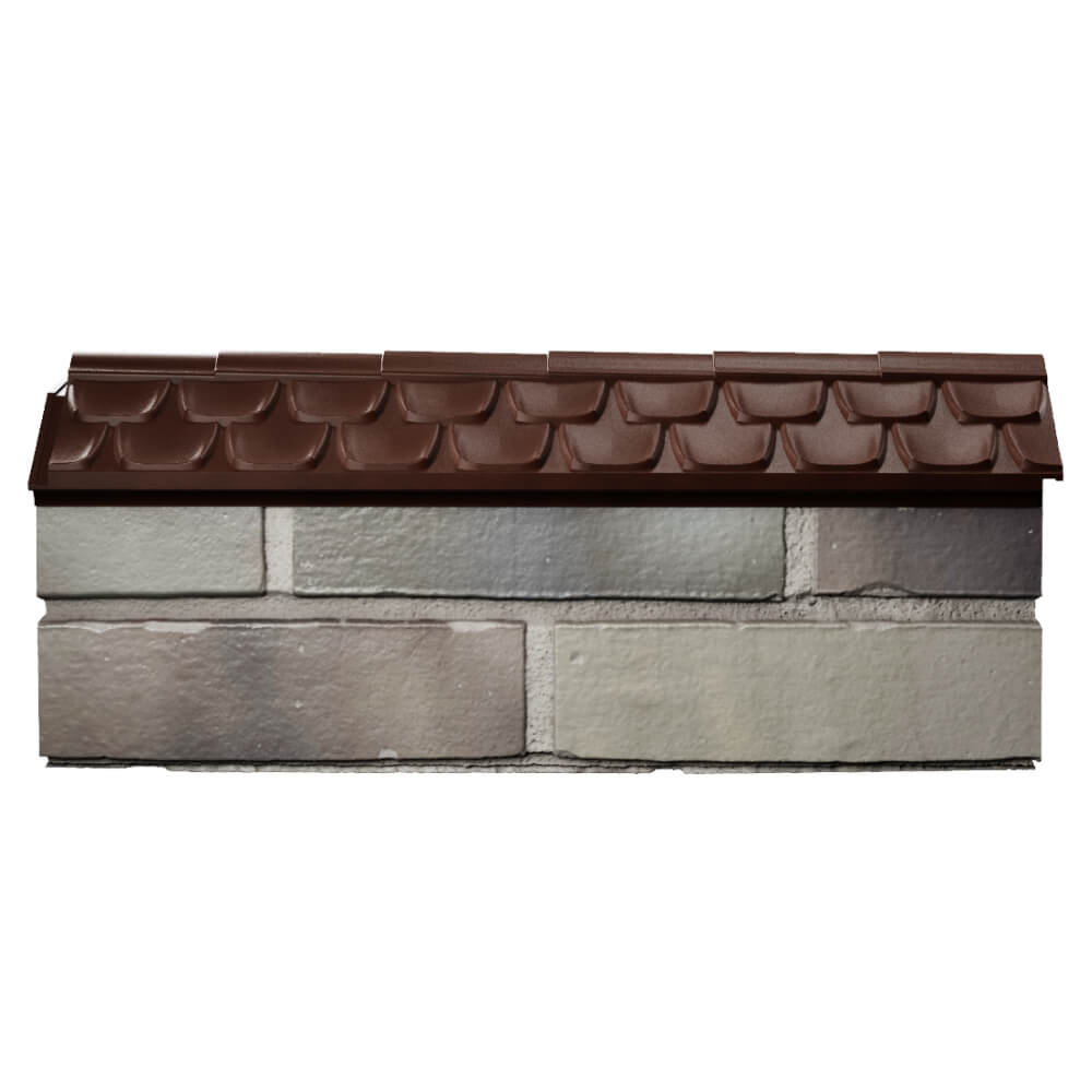 Парапет Zking Эльбрус Коричневый с посадкой на 0.5 кирпича (130мм) в Люберцах фото