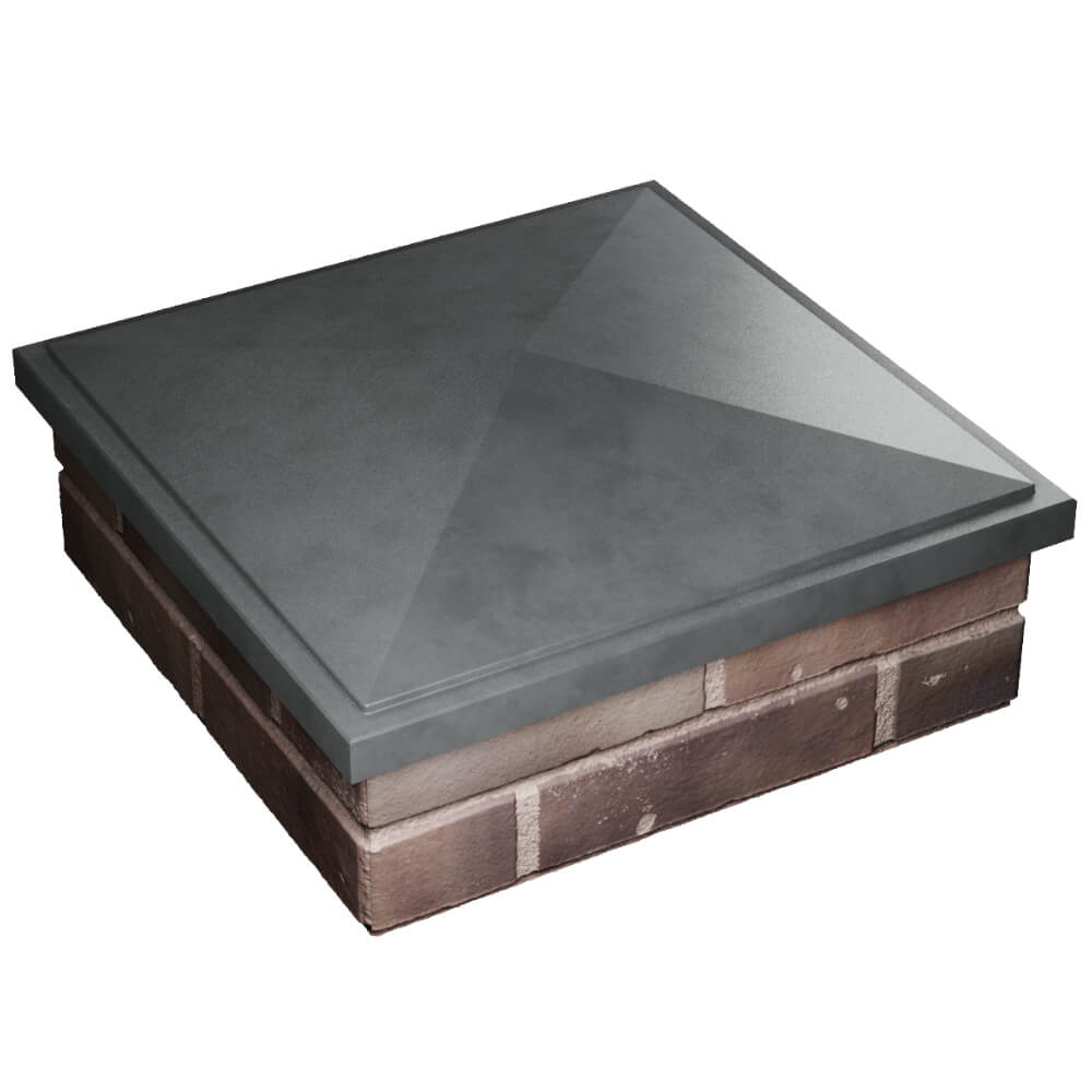 Колпак Zking БонаМоно Серый на столб 2х2 кирпича (515х515, 530х530мм) в Люберцах фото