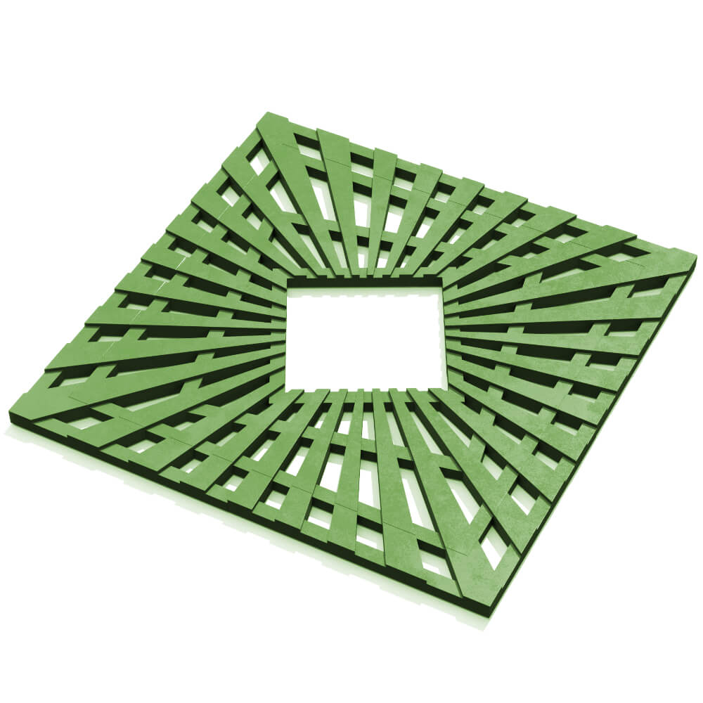 Приствольная решетка для дерева ZKING ATMOSPHERE 1.2х1.2м Зеленая в Люберцах фото