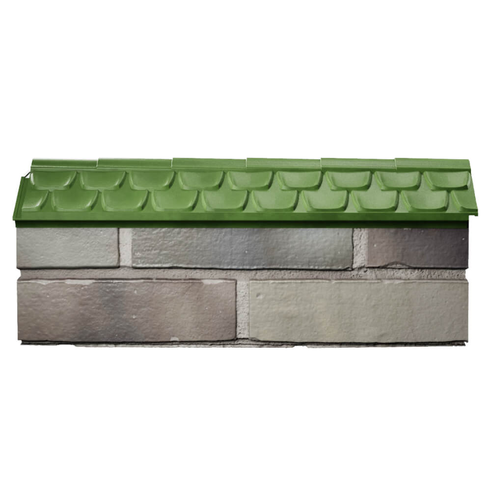 Парапет Zking Эльбрус Зеленый с посадкой на 0.5 кирпича (130мм) в Люберцах фото