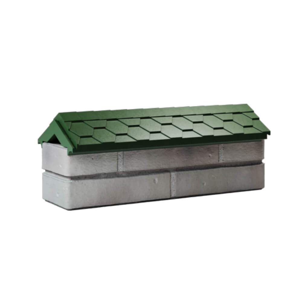 Парапет Zking Эверест Зеленый с посадкой на 0.5 кирпича (130мм) Люберцы фото