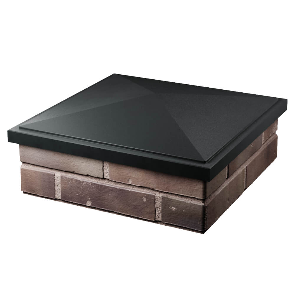 Колпак Zking БонаМоно Черный на столб 2х2 кирпича (515х515, 530х530мм) в Люберцах фото