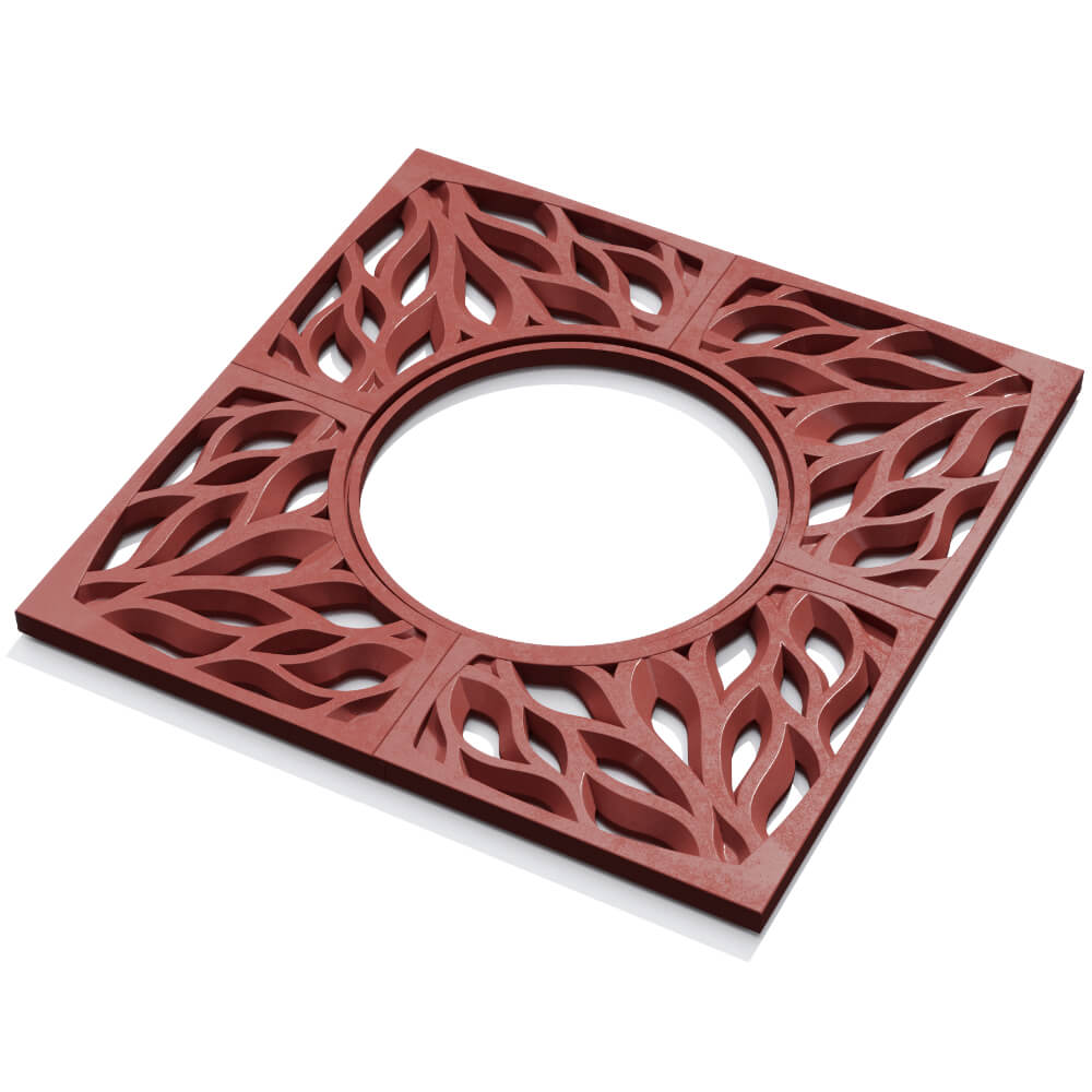 Приствольная решетка для дерева ZKING CRUST 1.2х1.2м Красная в Люберцах фото