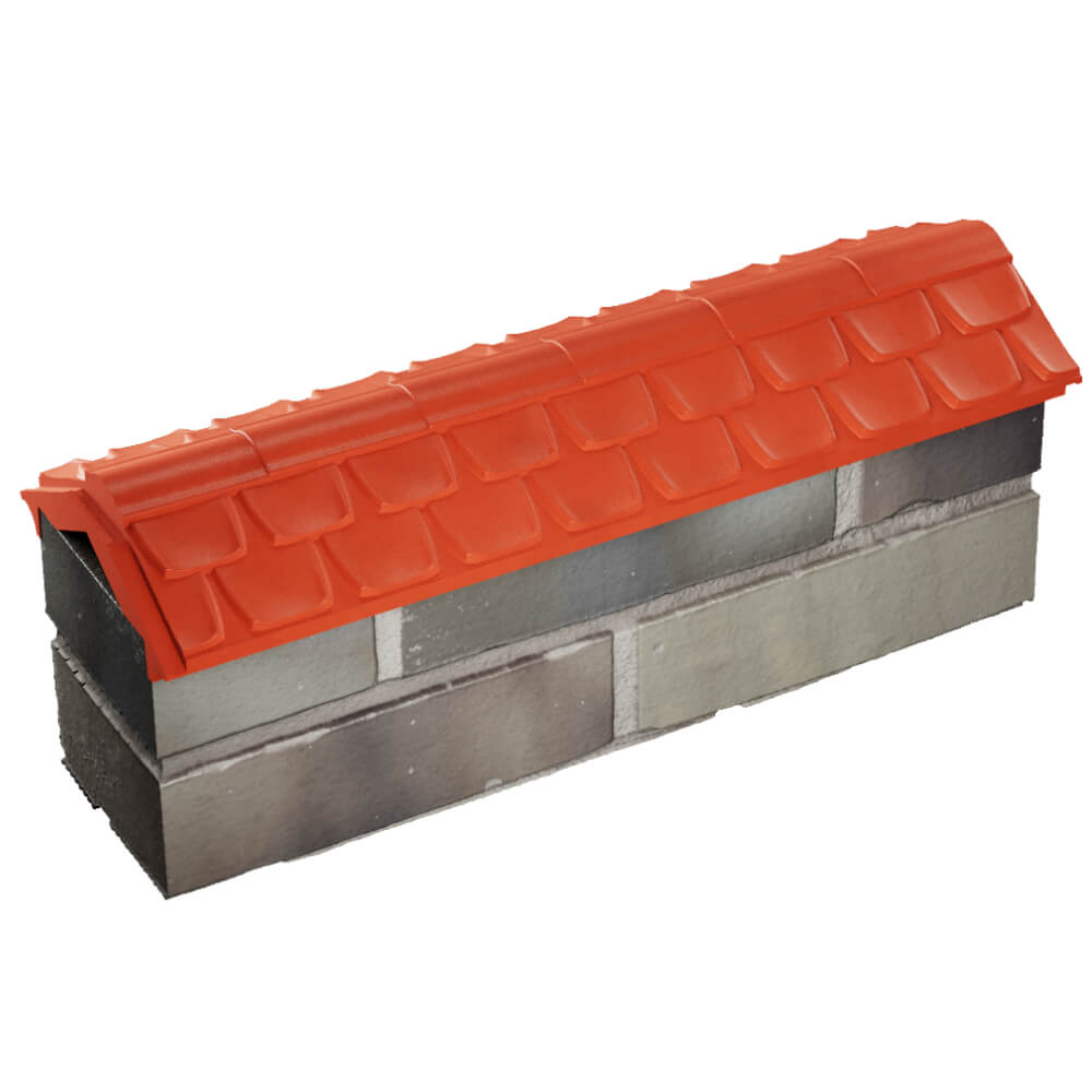 Парапет Zking Эльбрус Красный с посадкой на 0.5 кирпича (130мм) в Люберцах фото