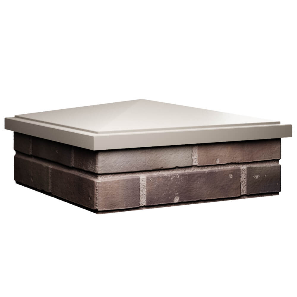 Колпак Zking БонаМоно Бежевый на столб 2х2 кирпича (515х515, 530х530мм) в Люберцах фото