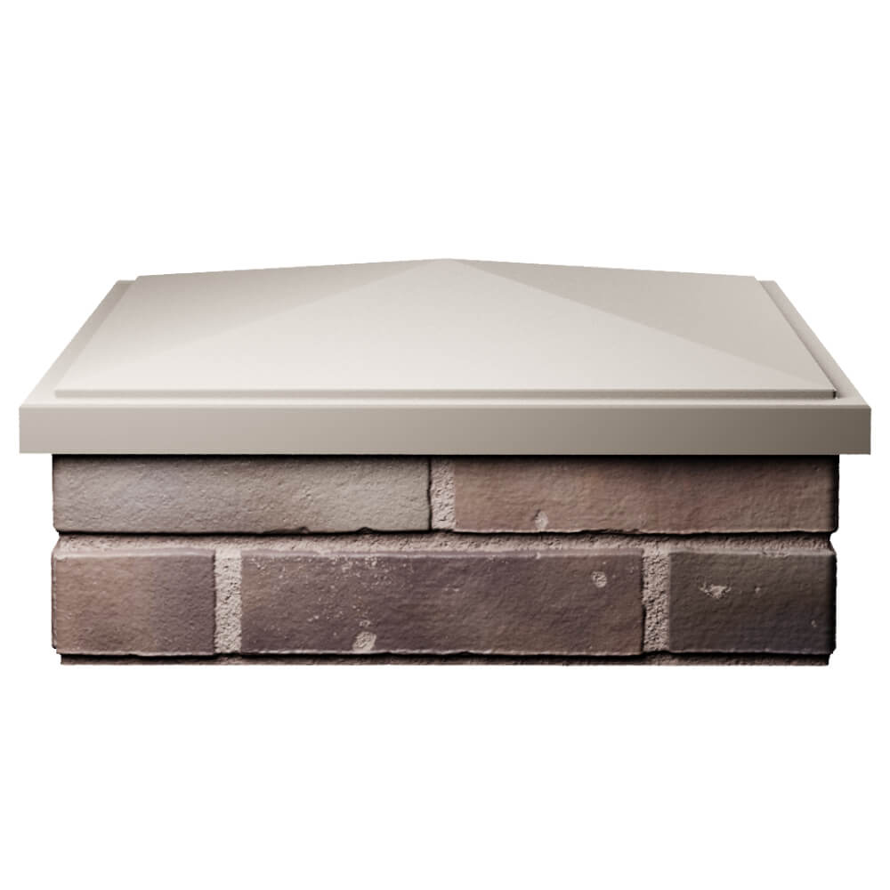 Колпак Zking БонаМоно Бежевый на столб 2х2 кирпича (515х515, 530х530мм) Люберцы фото