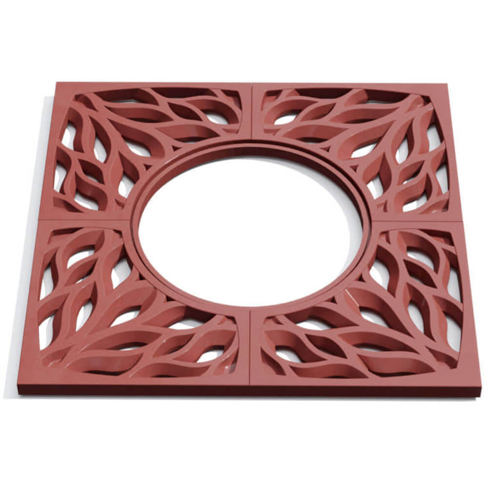 Приствольная решетка для дерева ZKING CRUST 1.2х1.2м Красная Люберцы фото