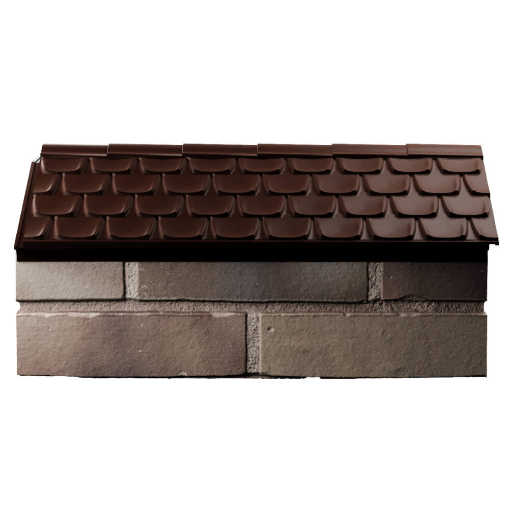 Парапет Zking Эльбрус Коричневый с посадкой на 1 кирпич (255мм) в Люберцах фото