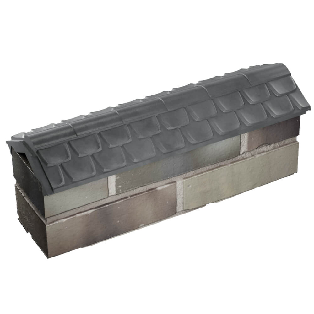 Парапет Zking Эльбрус Серый с посадкой на 0.5 кирпича (130мм) в Люберцах фото