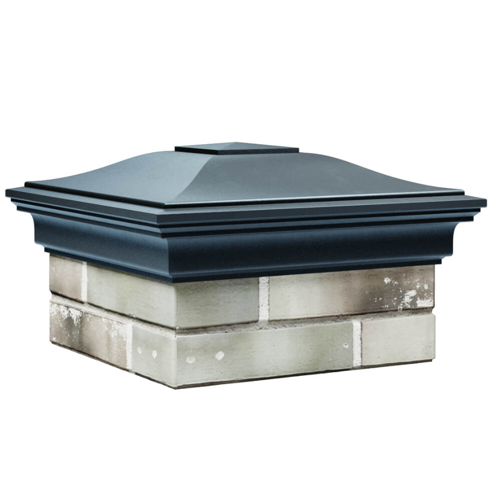 Колпак Zking Монблан Серый на столб 1.5х1.5 кирпича (385х385мм) в Люберцах фото