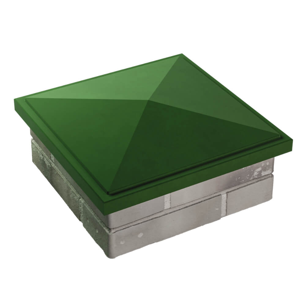 Колпак Zking БонаМоно Зеленый на столб 1.5х1.5 кирпича (385х385, 400х400мм) в Люберцах фото