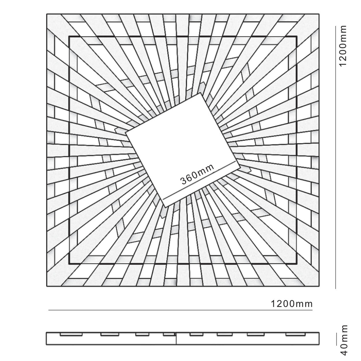 Приствольная решетка для дерева ZKING ATMOSPHERE 1.2х1.2м Черная в Люберцах фото
