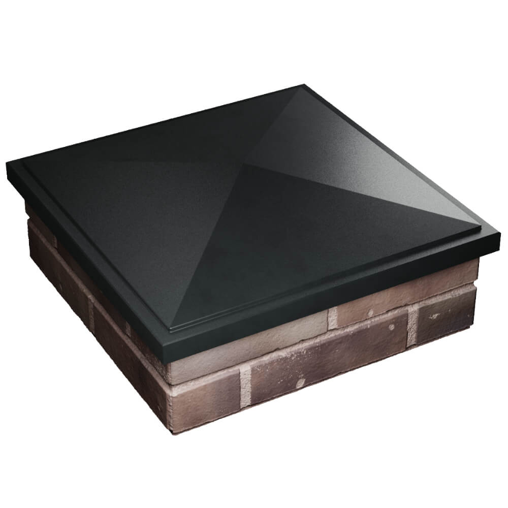 Колпак Zking БонаМоно Черный на столб 2х2 кирпича (515х515, 530х530мм) в Люберцах фото