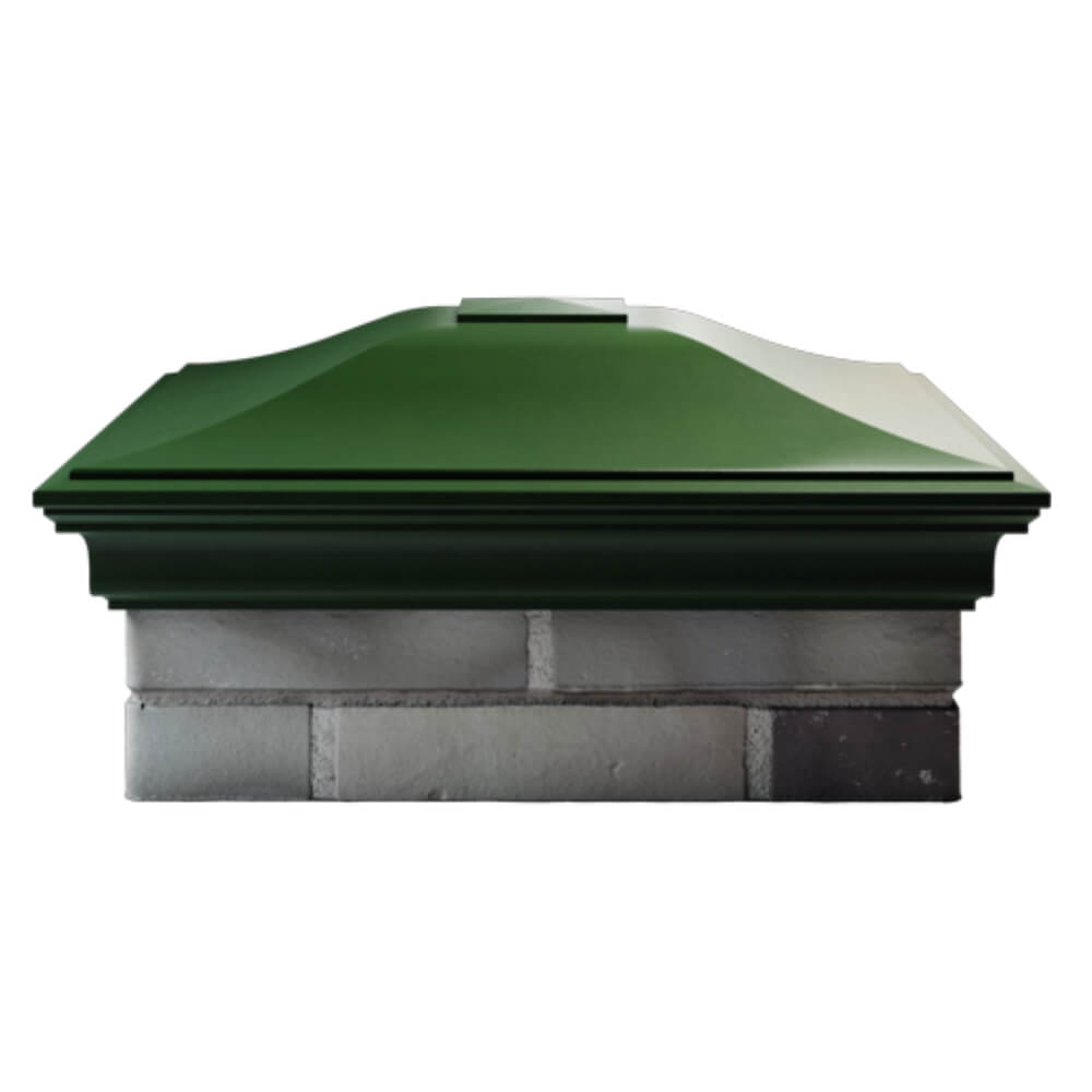 Колпак Zking Монблан Зеленый на столб 2х2 кирпича (515х515мм) в Люберцах фото