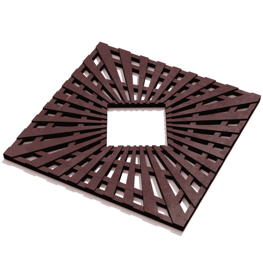 Приствольная решетка для дерева ZKING ATMOSPHERE 1.2х1.2м Коричневая в Люберцах фото