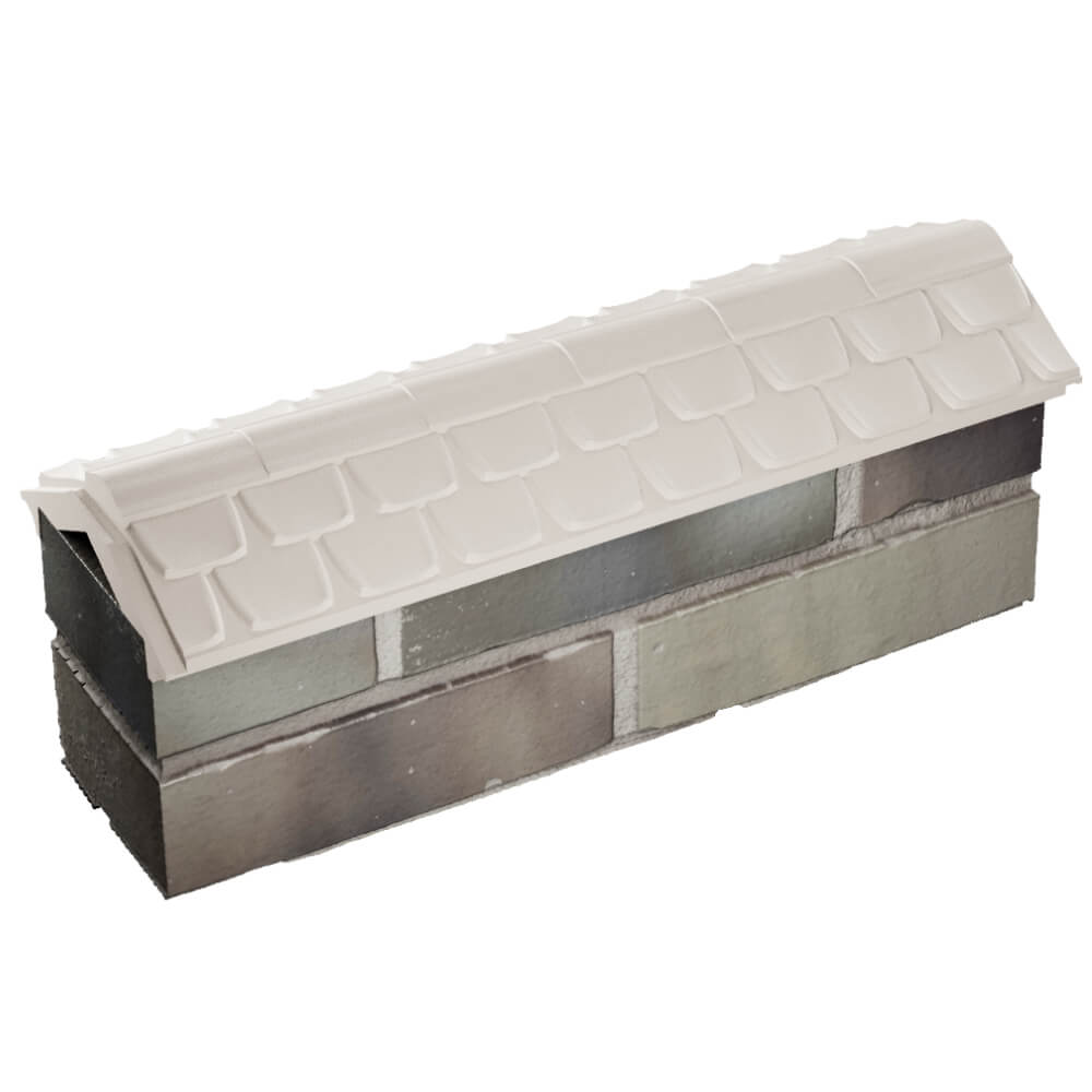 Парапет Zking Эльбрус Бежевый с посадкой на 0.5 кирпича (130мм) в Люберцах фото