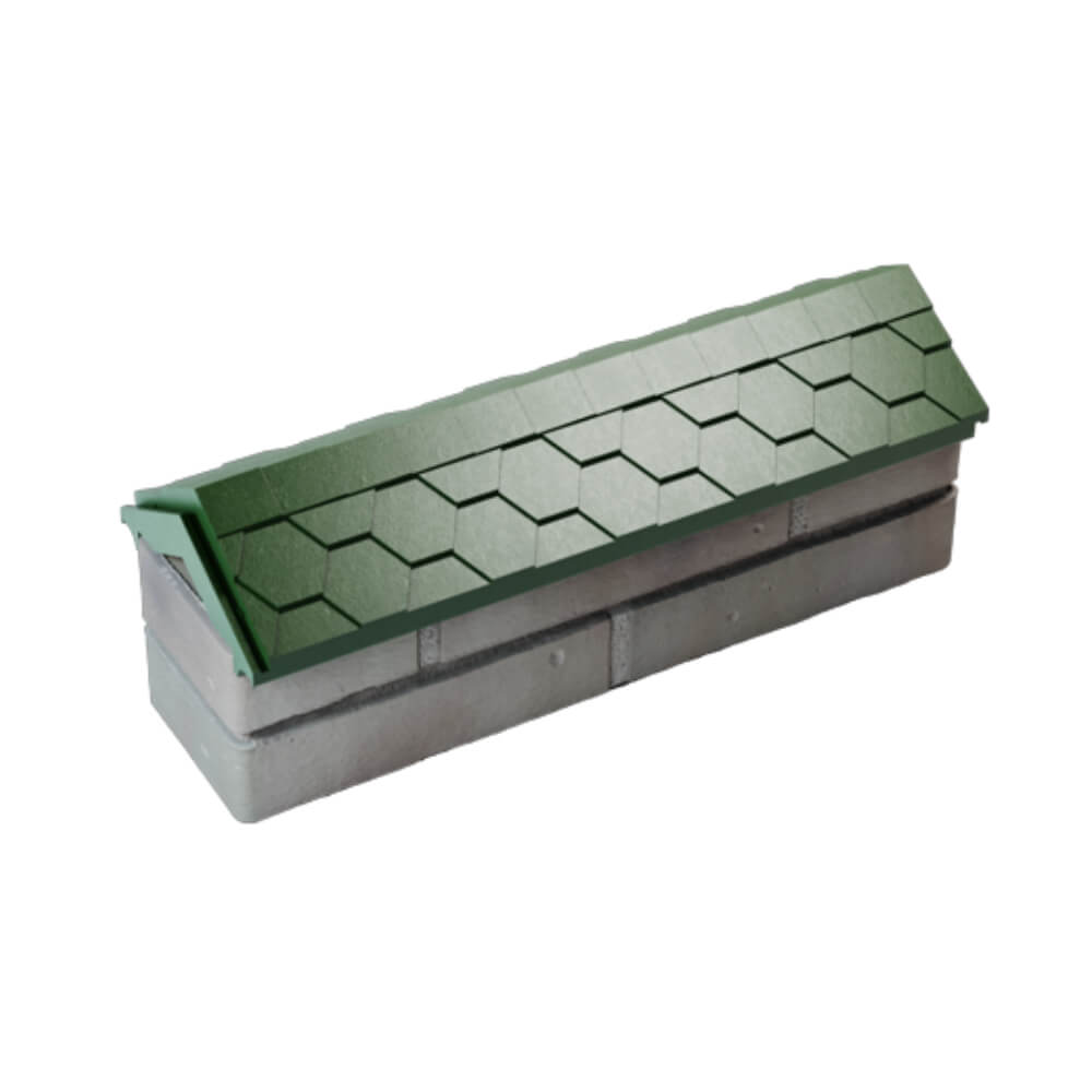 Парапет Zking Эверест Зеленый с посадкой на 0.5 кирпича (130мм) в Люберцах фото