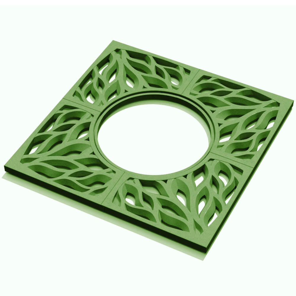 Приствольная решетка для дерева ZKING CRUST 1.2х1.2м Зеленая в Люберцах фото