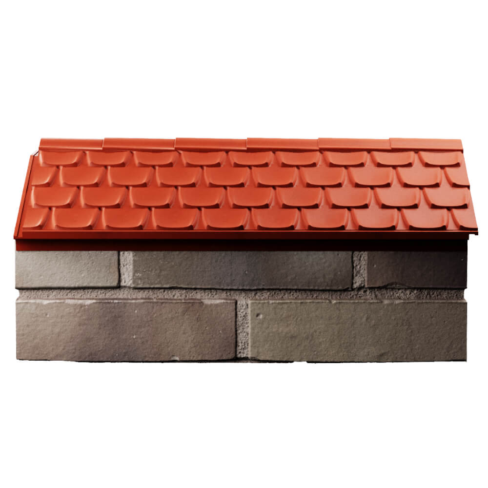 Парапет Zking Эльбрус Красный с посадкой на 1 кирпич (255мм) в Люберцах фото