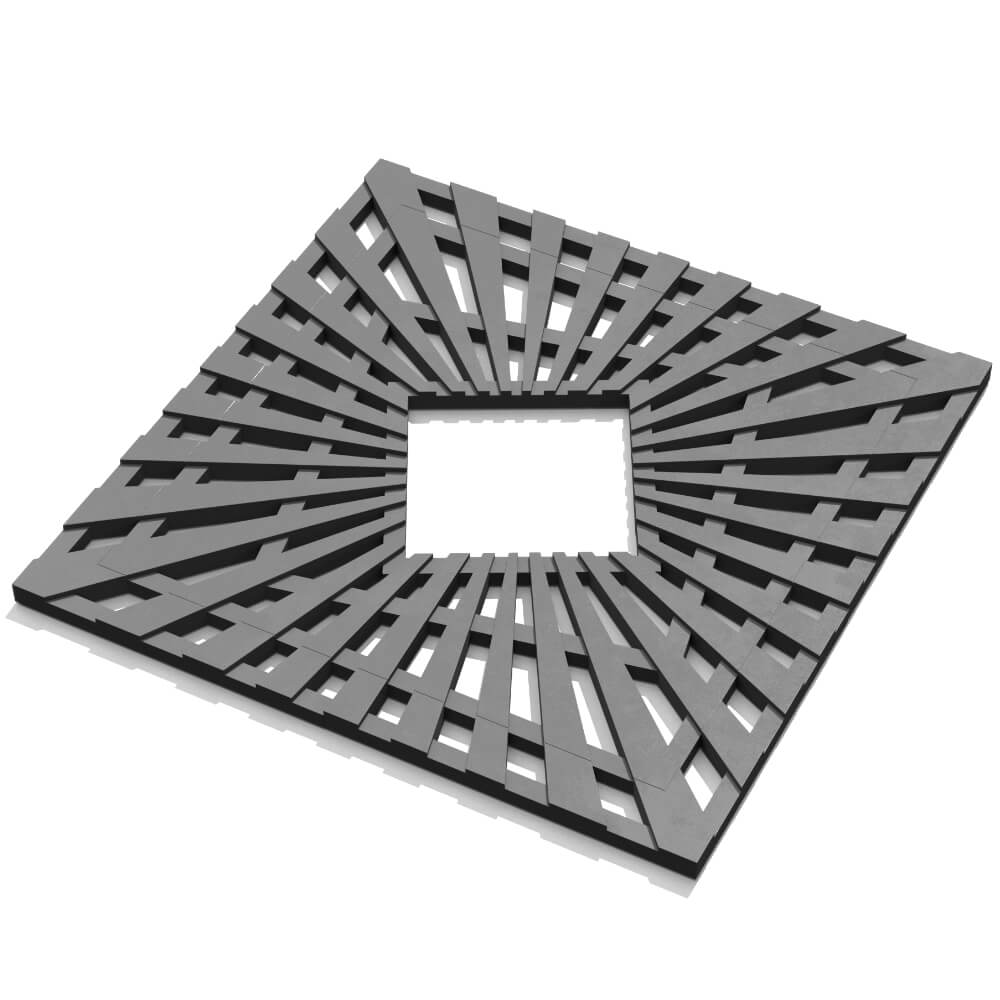 Приствольная решетка для дерева ZKING ATMOSPHERE 1.2х1.2м Серая в Люберцах фото