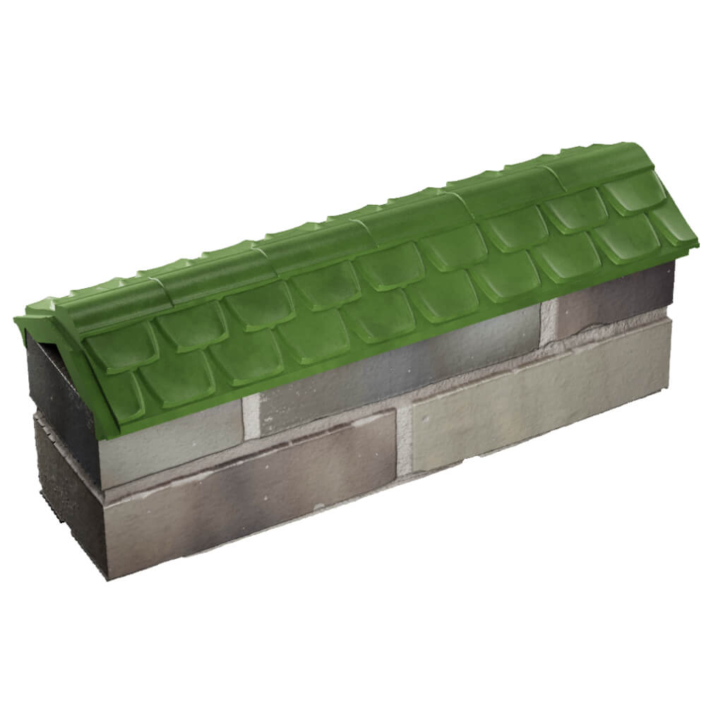 Парапет Zking Эльбрус Зеленый с посадкой на 0.5 кирпича (130мм) в Люберцах фото